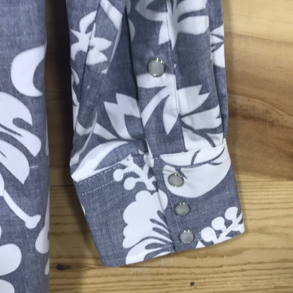 NWT Hawaiian floral pearl snap western shirt XXL - Picture 8 of 8